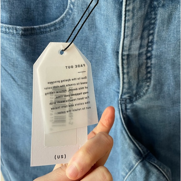 Universal Standard Jackie High Rise Cropped Jeans California Blue New Tags 2 - Picture 4 of 5